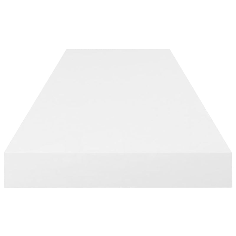 vidaXL Floating Wall Shelf High Gloss White 80x23.5x3.8 cm MDF