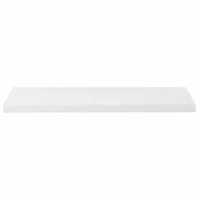 Floating Wall Shelf High Gloss White 90x23.5x3.8 cm MDF