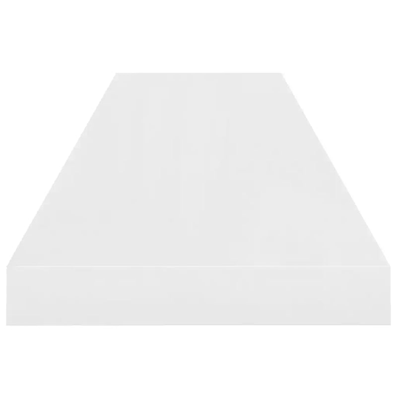 Floating Wall Shelf High Gloss White 90x23.5x3.8 cm MDF