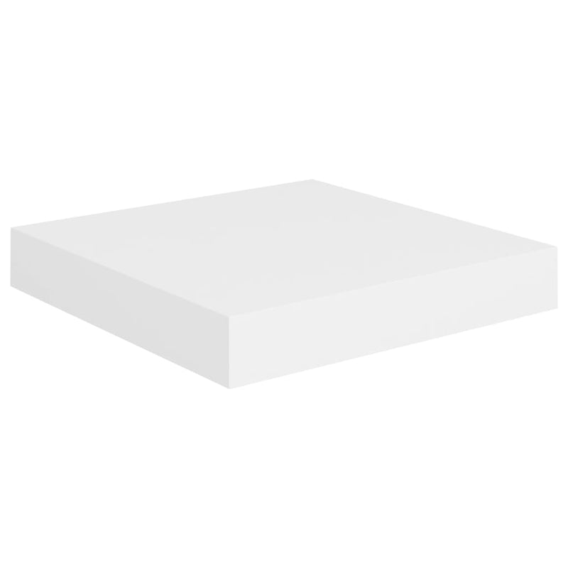 vidaXL Floating Wall Shelves 2 pcs White 23x23.5x3.8 cm MDF