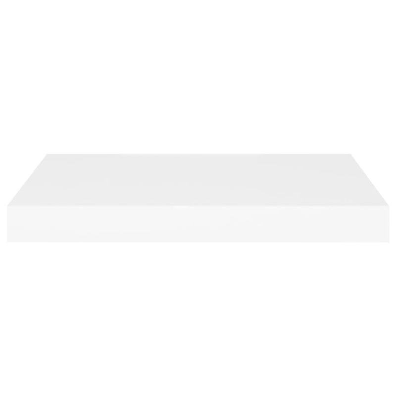 vidaXL Floating Wall Shelves 2 pcs White 50x23x3.8 cm MDF