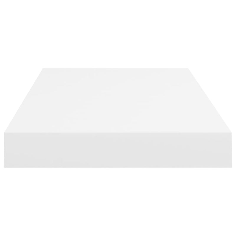 vidaXL Floating Wall Shelves 2 pcs White 50x23x3.8 cm MDF