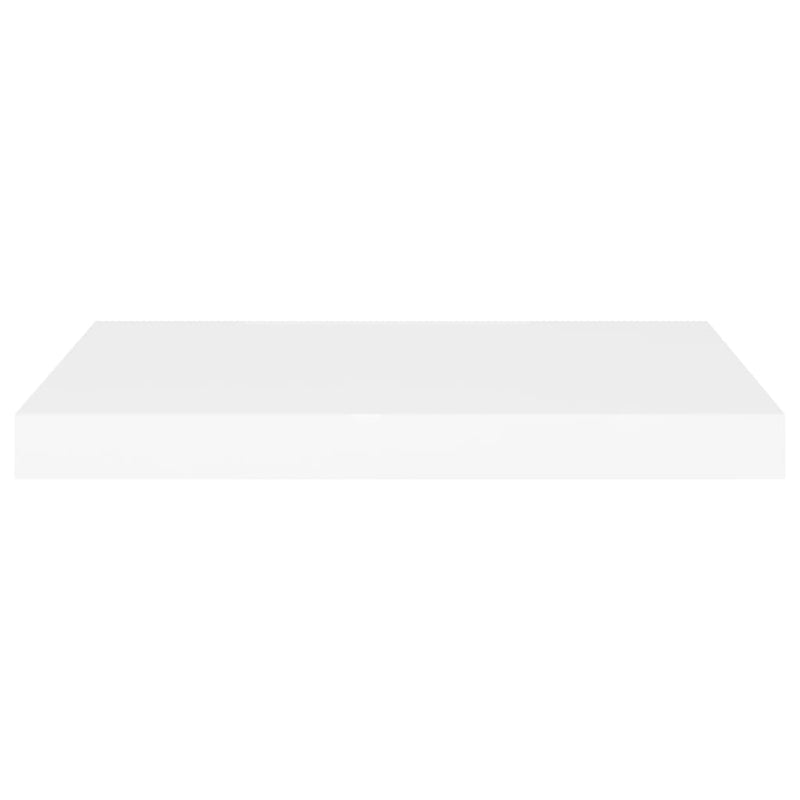 vidaXL Floating Wall Shelf White 60x23.5x3.8 cm MDF