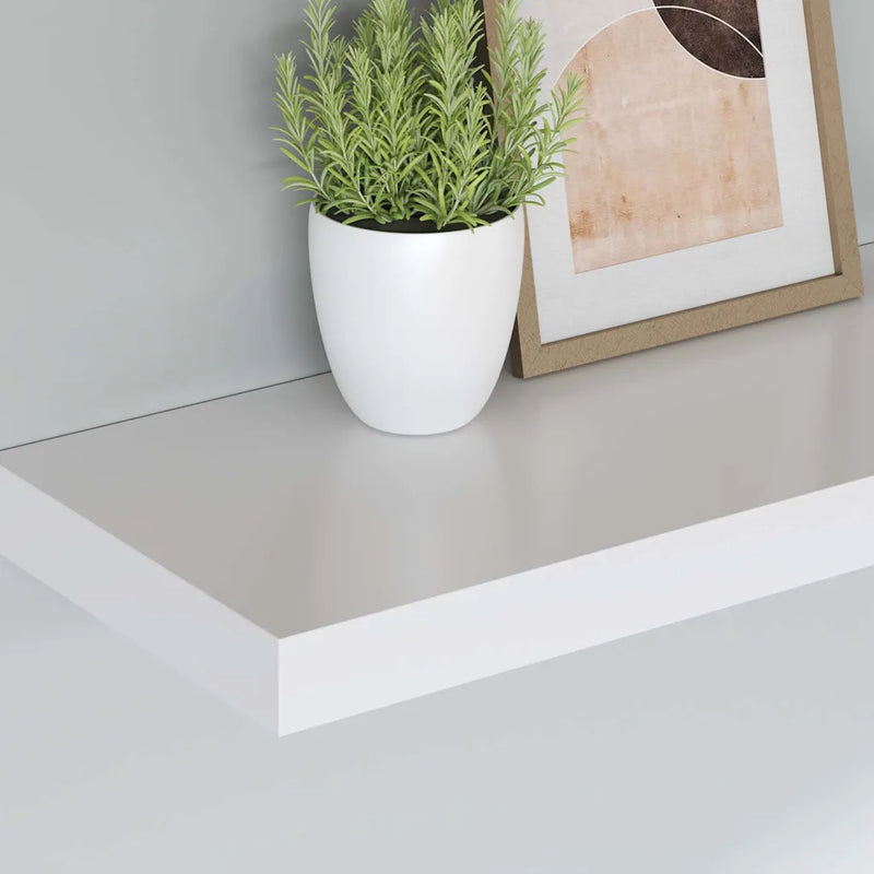 Floating Wall Shelves 4 pcs White 60x23.5x3.8 cm MDF
