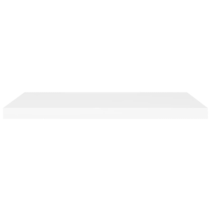 vidaXL Floating Wall Shelf White 80x23.5x3.8 cm MDF