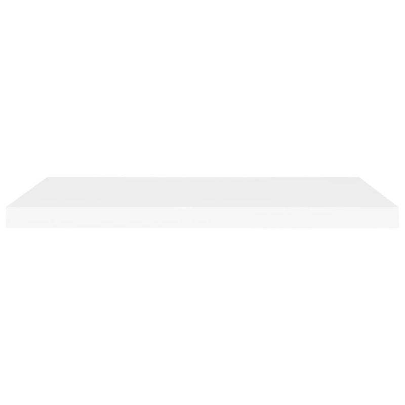 vidaXL Floating Wall Shelves 2 pcs White 80x23.5x3.8 cm MDF