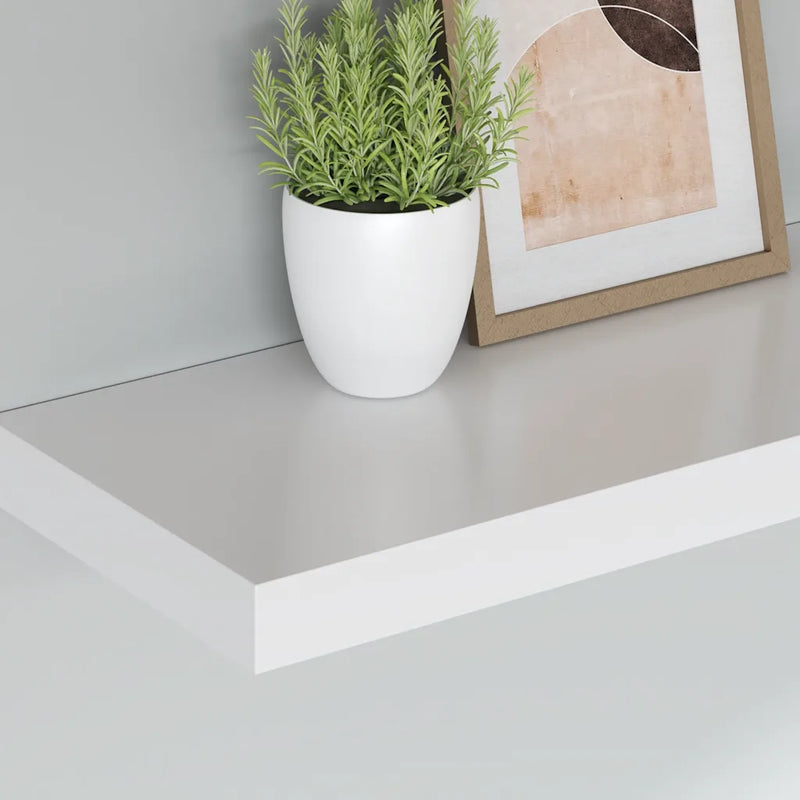 Floating Wall Shelves 4 pcs White 90x23.5x3.8 cm MDF
