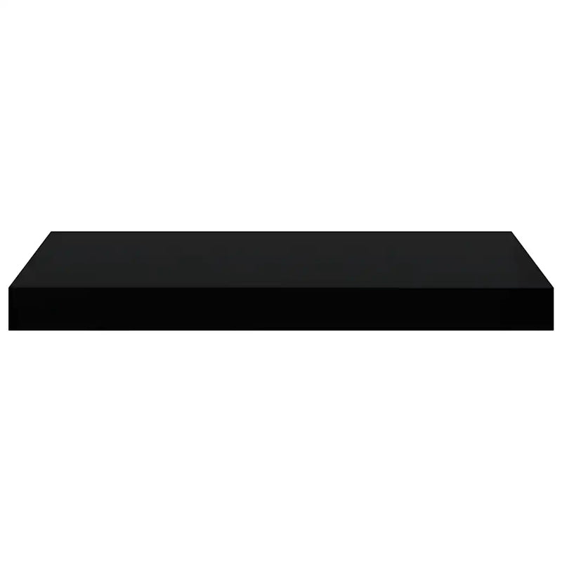 Floating Wall Shelf Black 50x23x3.8 cm MDF