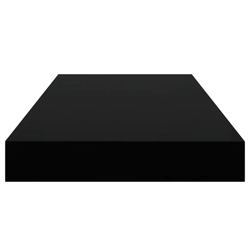 Floating Wall Shelf Black 50x23x3.8 cm MDF