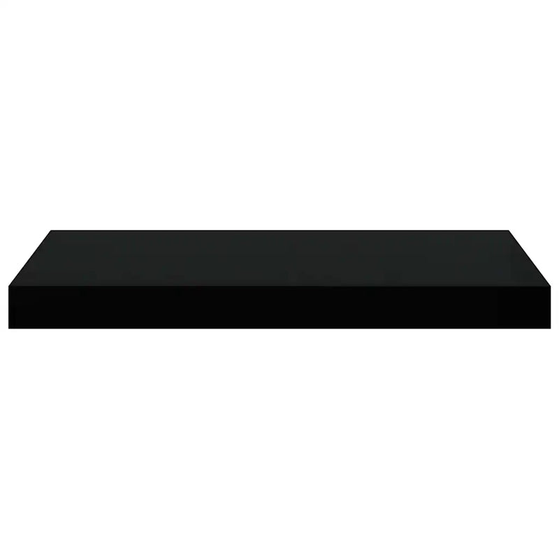 Floating Wall Shelves 2 pcs Black 50x23x3.8 cm MDF