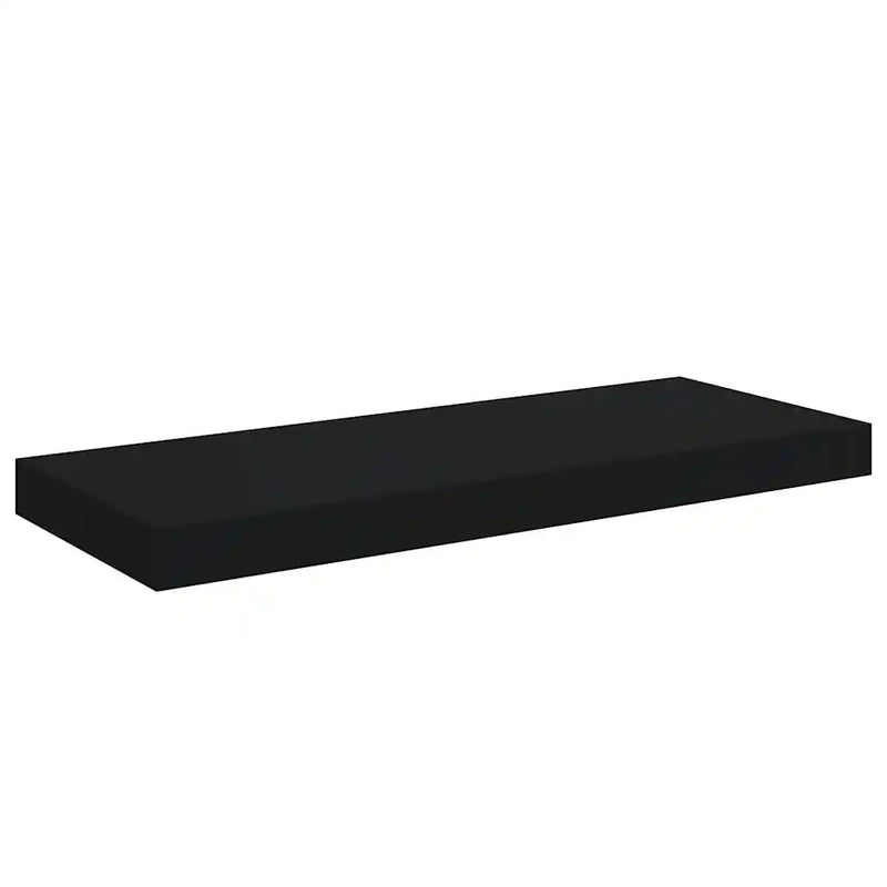 Floating Wall Shelf Black 60x23.5x3.8 cm MDF