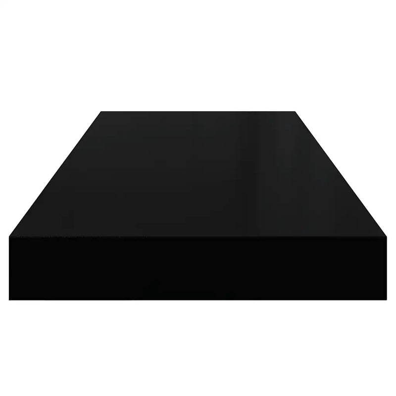 Floating Wall Shelf Black 60x23.5x3.8 cm MDF