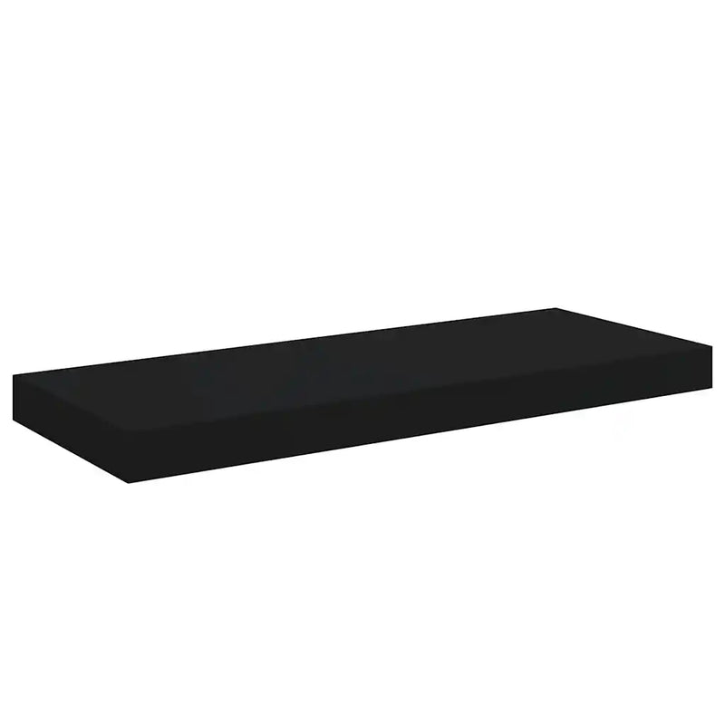 Floating Wall Shelves 2 pcs Black 60x23.5x3.8 cm MDF