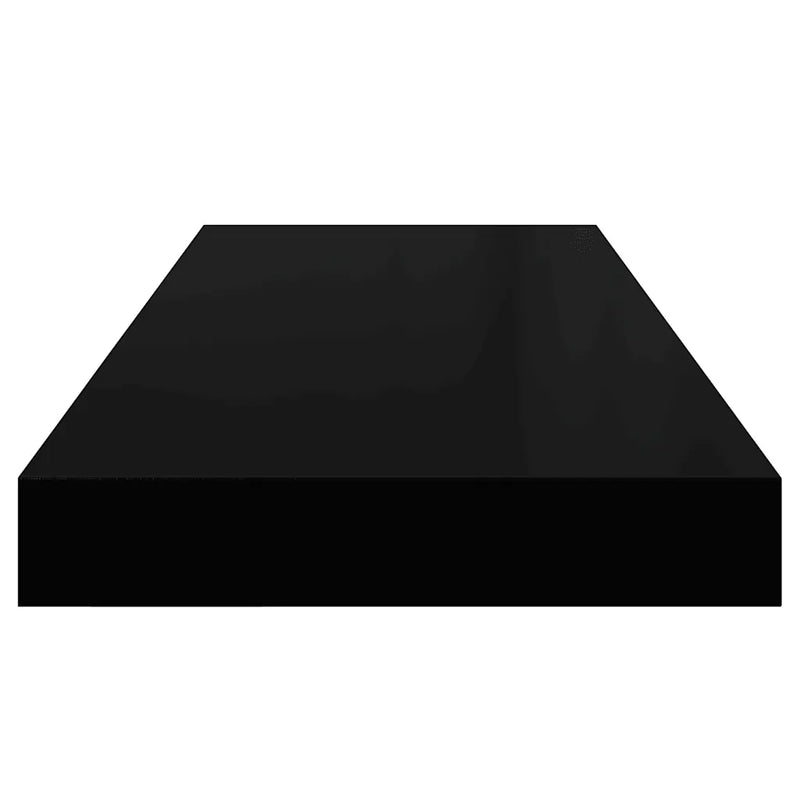 Floating Wall Shelves 2 pcs Black 60x23.5x3.8 cm MDF