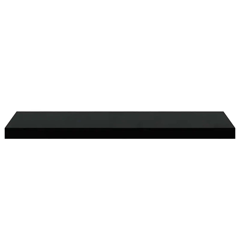 Floating Wall Shelf Black 80x23.5x3.8 cm MDF