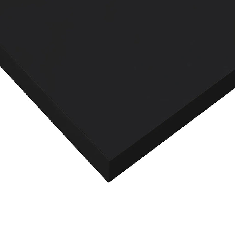 Floating Wall Shelf Black 80x23.5x3.8 cm MDF