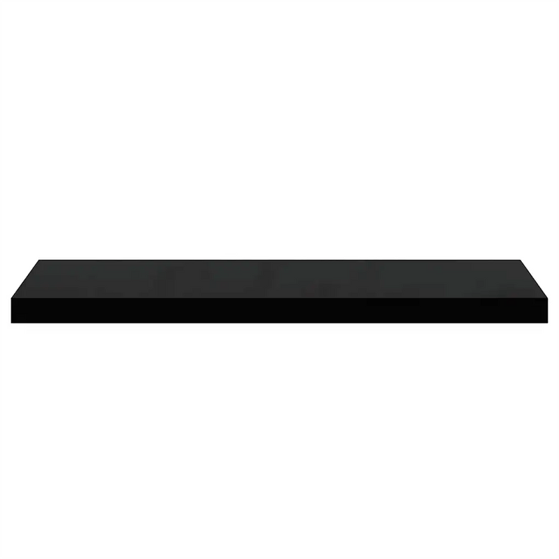 Floating Wall Shelves 2 pcs Black 80x23.5x3.8 cm MDF