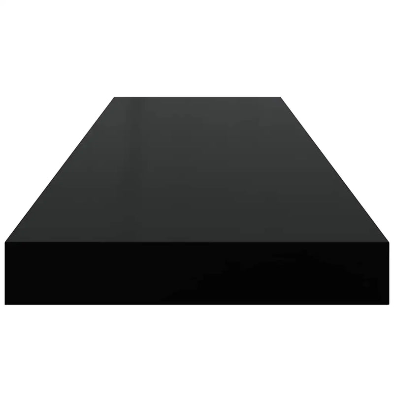 Floating Wall Shelves 2 pcs Black 80x23.5x3.8 cm MDF