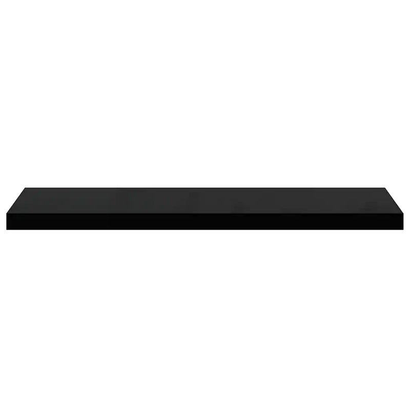 Floating Wall Shelf Black 90x23.5x3.8 cm MDF