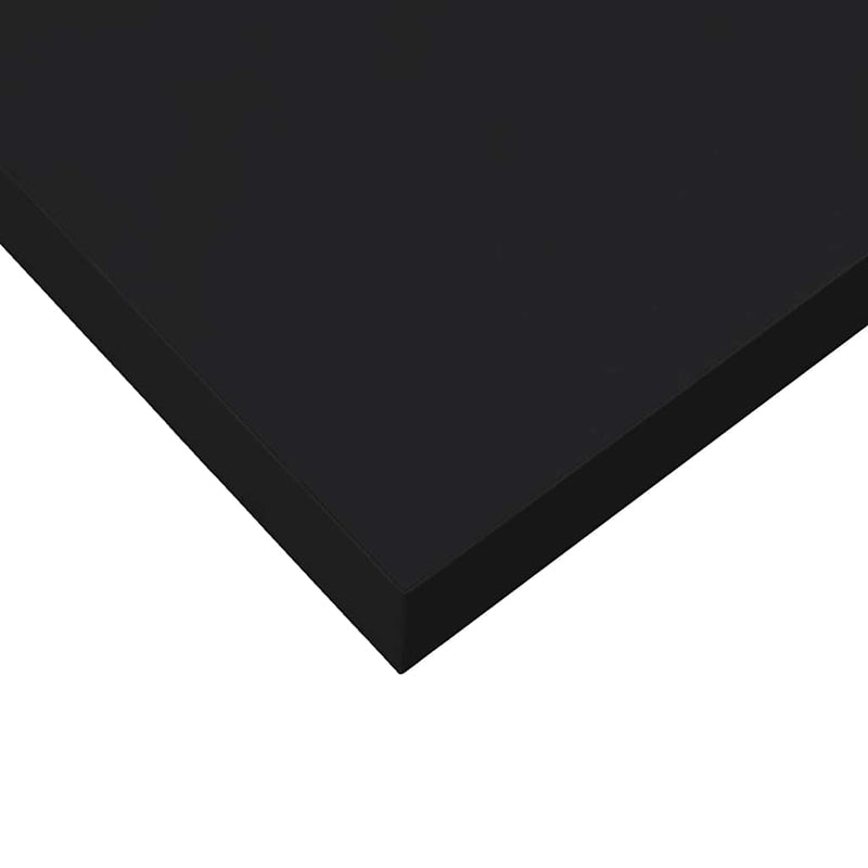 Floating Wall Shelves 2 pcs Black 90x23.5x3.8 cm MDF