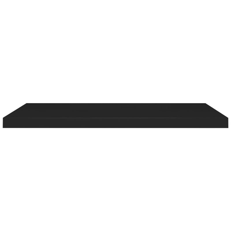 vidaXL Floating Wall Shelves 2 pcs Black 90x23.5x3.8 cm MDF
