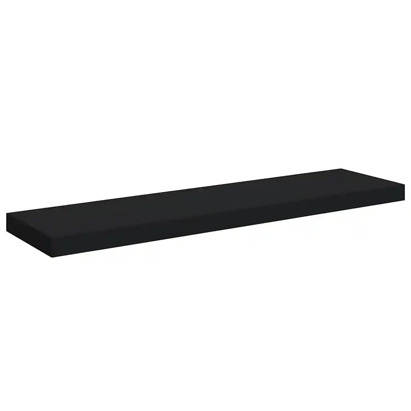 Floating Wall Shelves 2 pcs Black 90x23.5x3.8 cm MDF