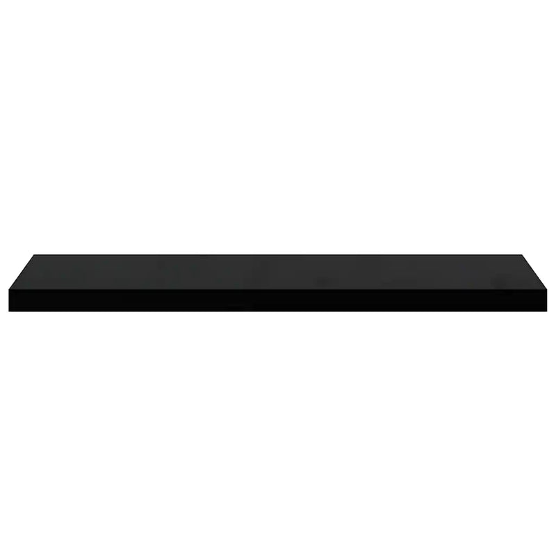 Floating Wall Shelves 2 pcs Black 90x23.5x3.8 cm MDF