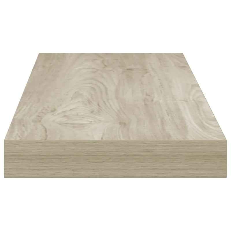 Floating Wall Shelves 2 pcs Oak 60x23.5x3.8 cm MDF