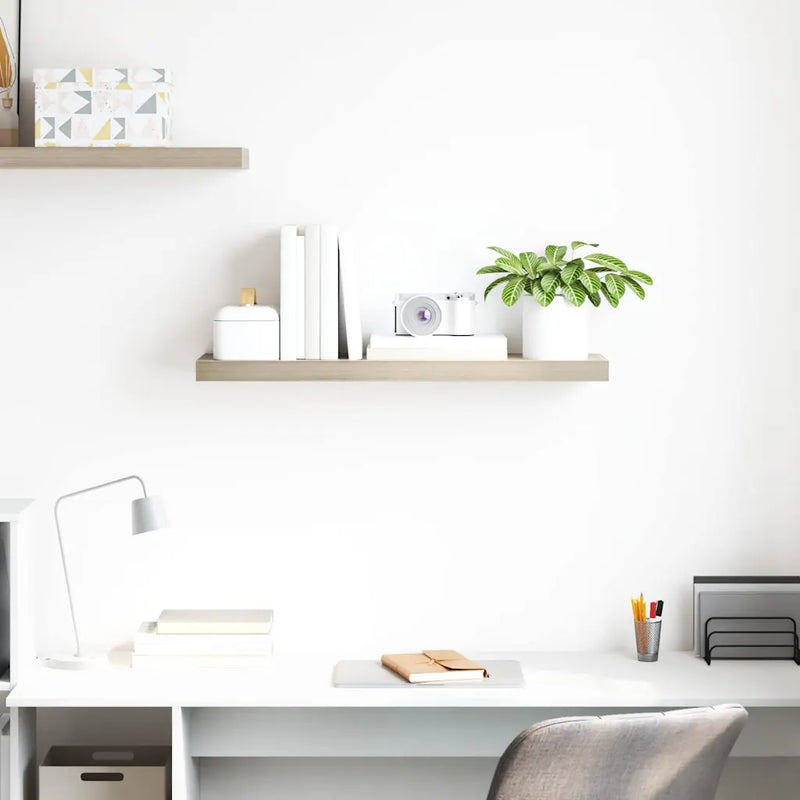 Floating Wall Shelf Oak 80x23.5x3.8 cm MDF
