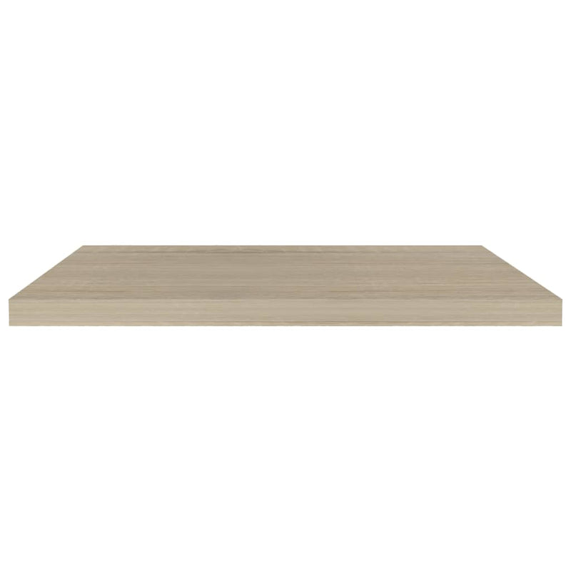 vidaXL Floating Wall Shelves 2 pcs Oak 80x23.5x3.8 cm MDF
