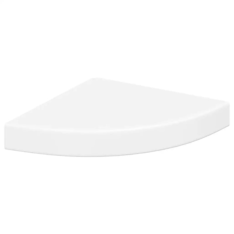 Floating Corner Shelves 4 pcs White 25x25x3.8 cm MDF