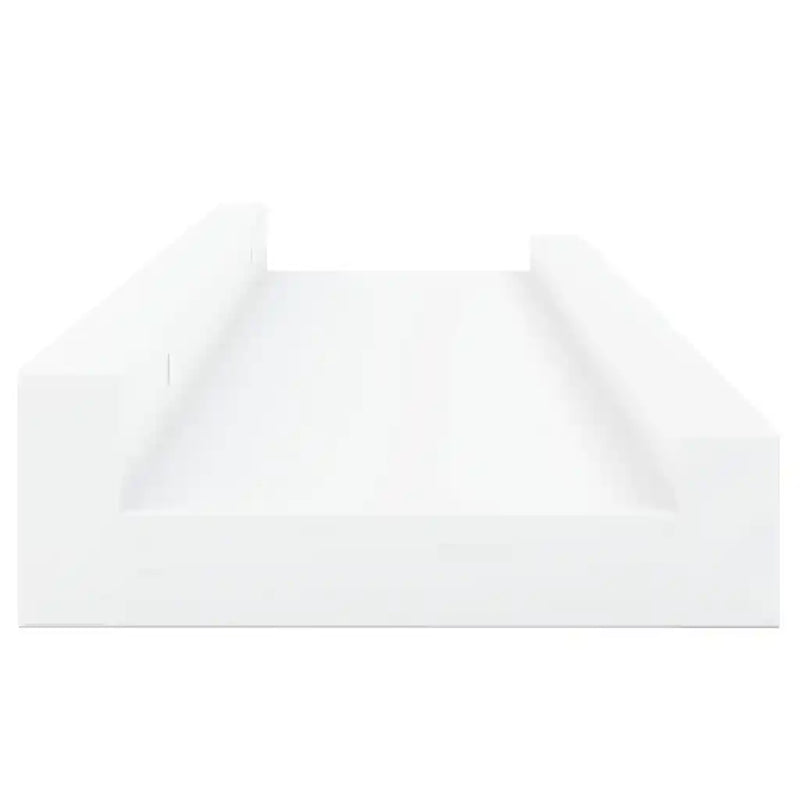 Picture Frame Ledge Shelves 2 pcs White 60x9x3 cm MDF