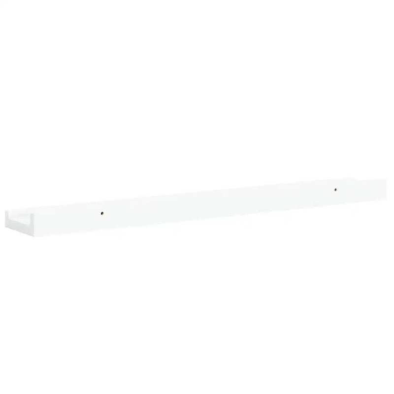 Picture Frame Ledge Shelves 2 pcs White 60x9x3 cm MDF