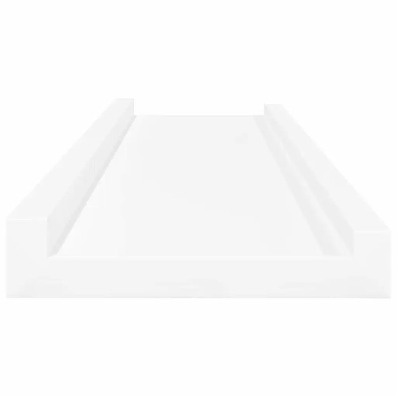 Picture Frame Ledge Shelves 2 pcs White 80x9x3 cm MDF