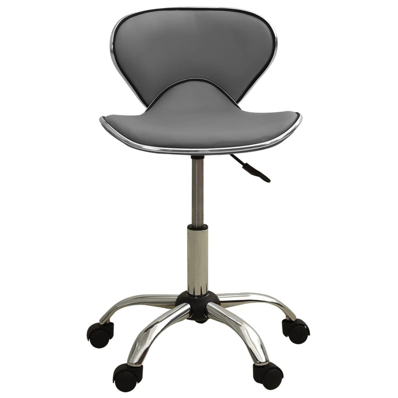 vidaXL Salon Spa Stool Grey Faux Leather