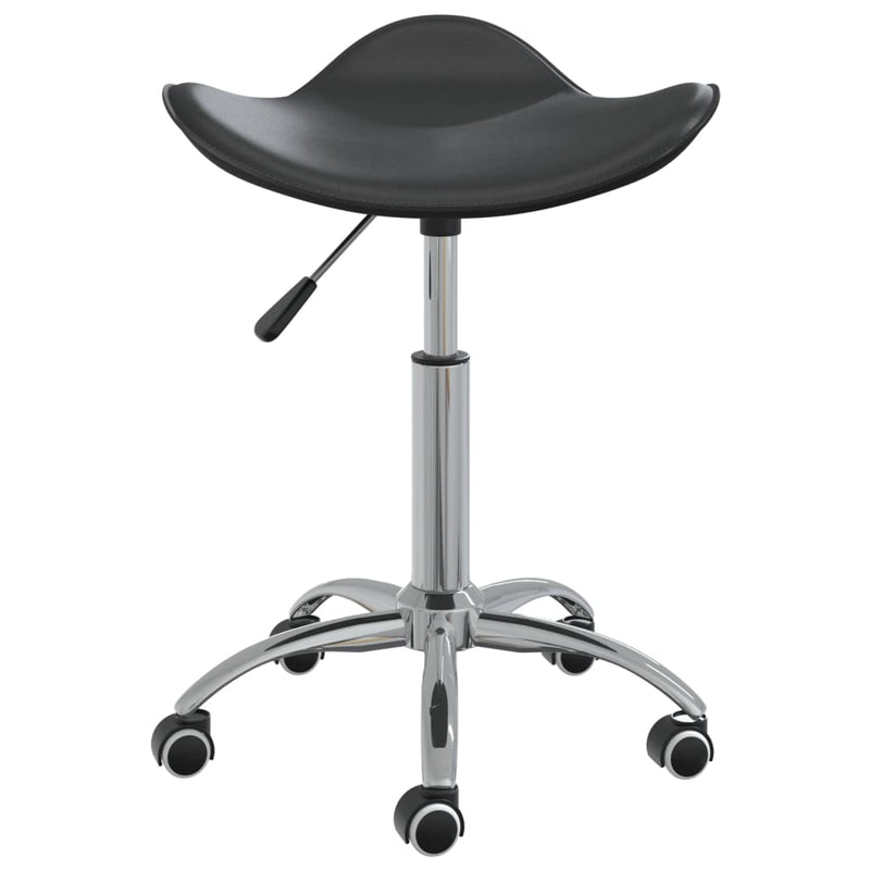 vidaXL Salon Spa Stool Black Faux Leather