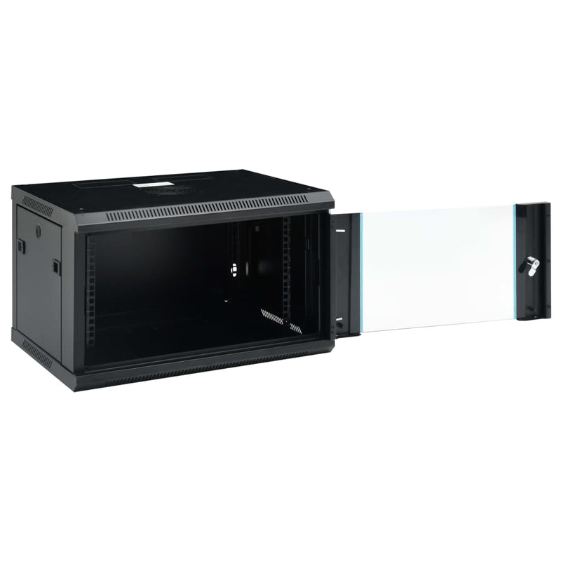 vidaXL 6U Wall Mounted Network Cabinet 19" IP20 600x450x350 mm