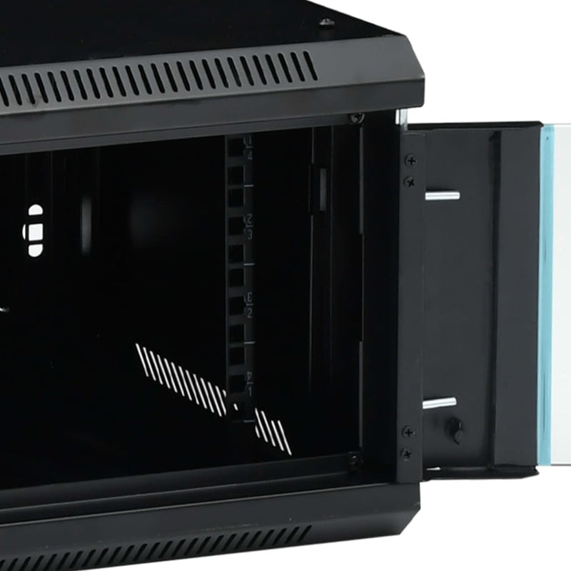 vidaXL 6U Wall Mounted Network Cabinet 19" IP20 600x450x375 mm
