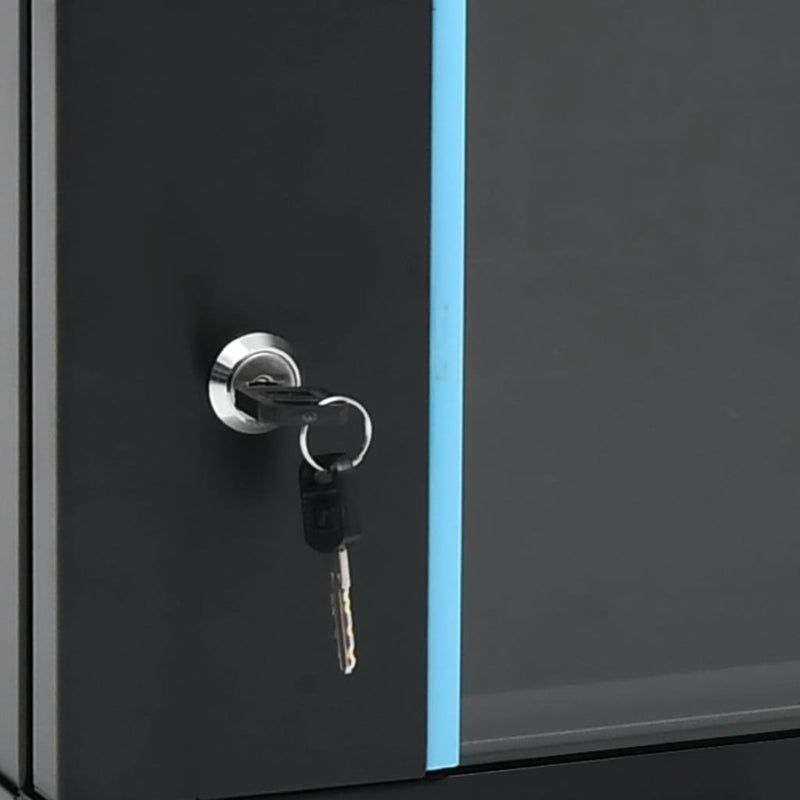 vidaXL 9U Wall Mounted Network Cabinet 19" IP20 600x450x510 mm