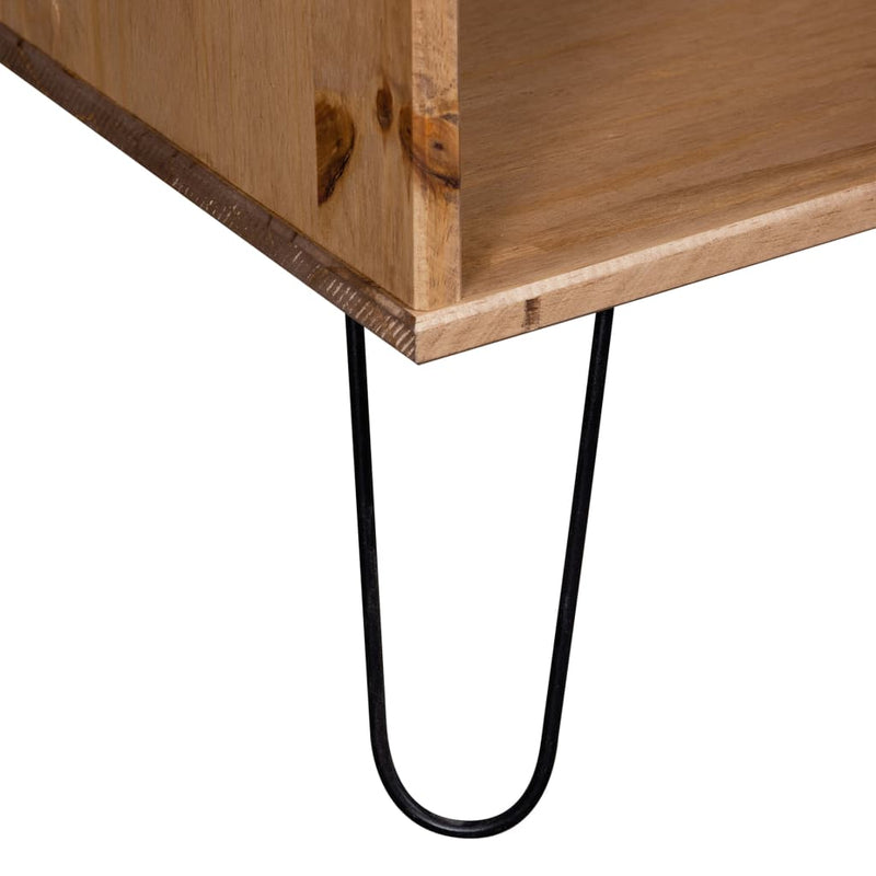 vidaXL Coffee Table "New York" Light Wood Solid Pine Wood