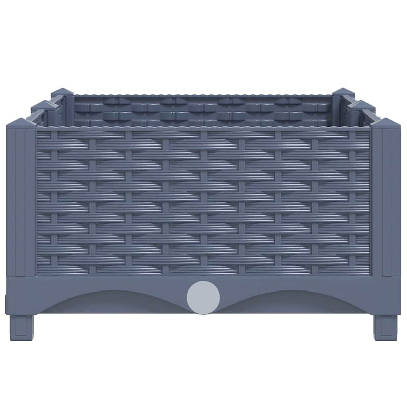 vidaXL Raised Bed 80x40x23 cm Polypropylene