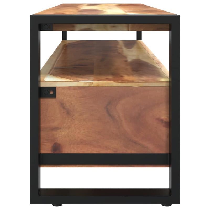 TV Cabinet 120x35x45 cm Solid Wood with Honey Finish