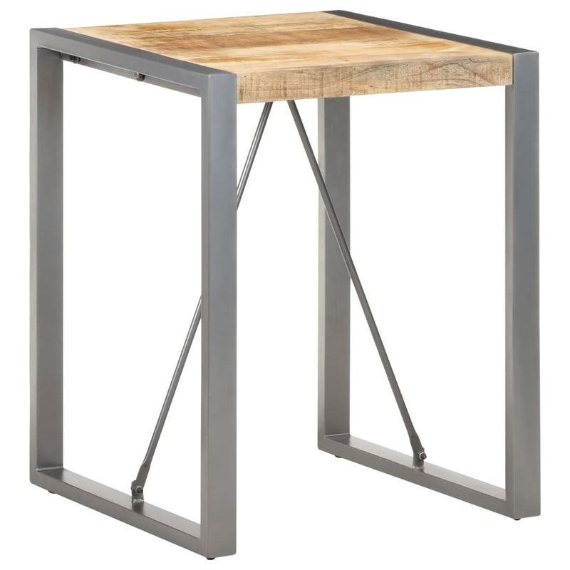 vidaXL Dining Table 60x60x75 cm Solid Rough Mango Wood