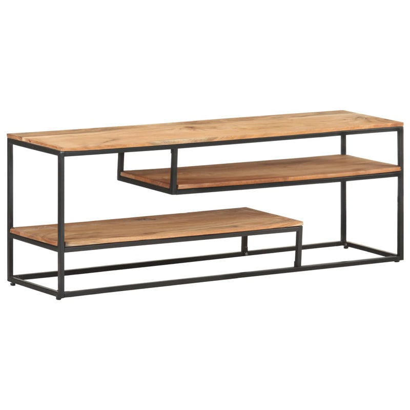 vidaXL TV Cabinet 130x30x45 cm Solid Acacia Wood