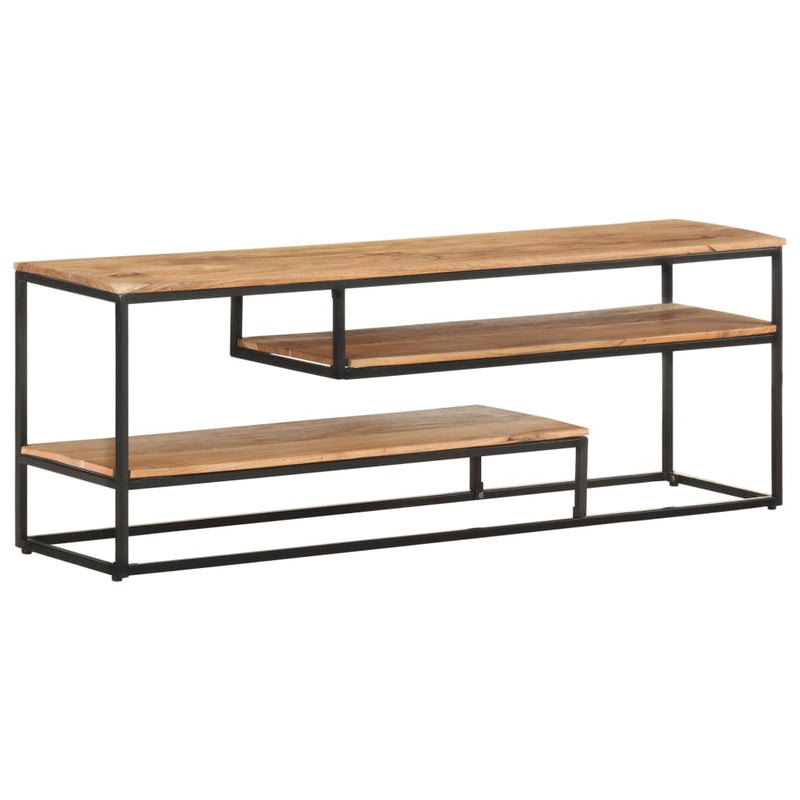 vidaXL TV Cabinet 130x30x45 cm Solid Acacia Wood