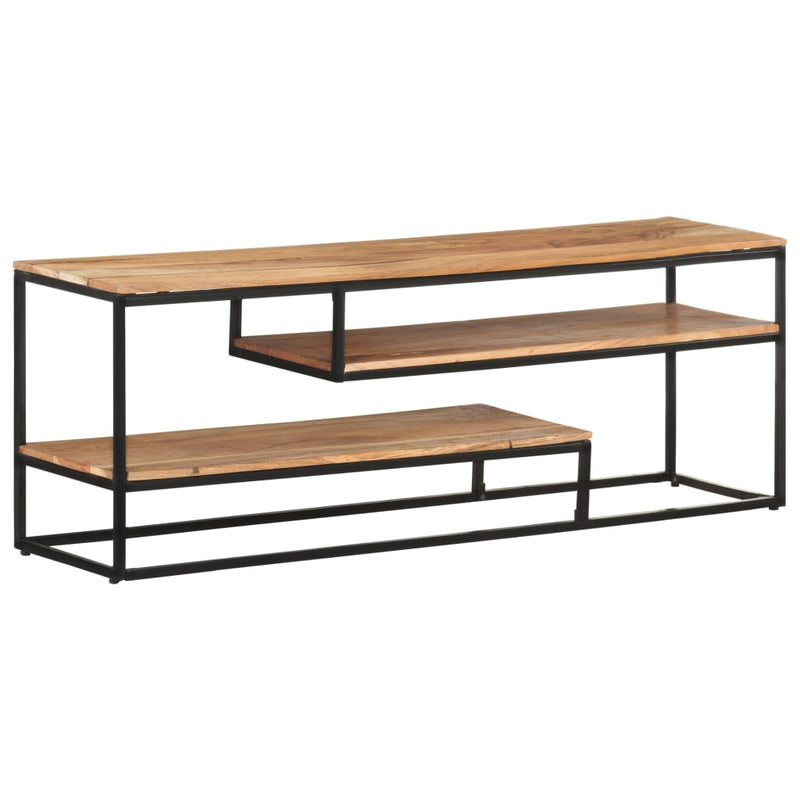 vidaXL TV Cabinet 130x30x45 cm Solid Acacia Wood