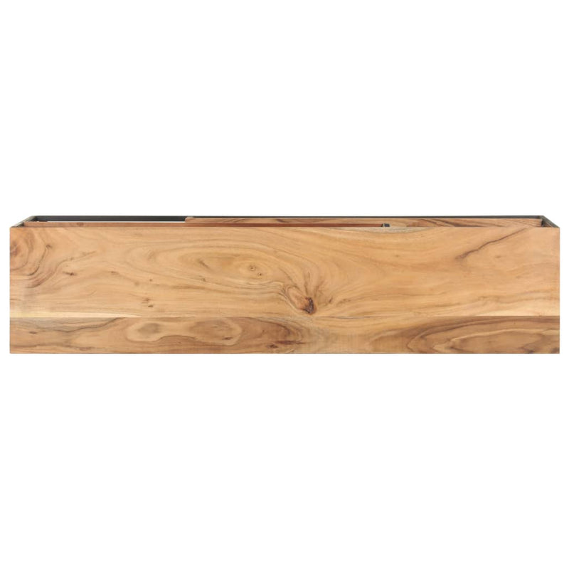 vidaXL TV Cabinet 130x30x45 cm Solid Acacia Wood
