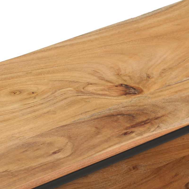 vidaXL TV Cabinet 130x30x45 cm Solid Acacia Wood