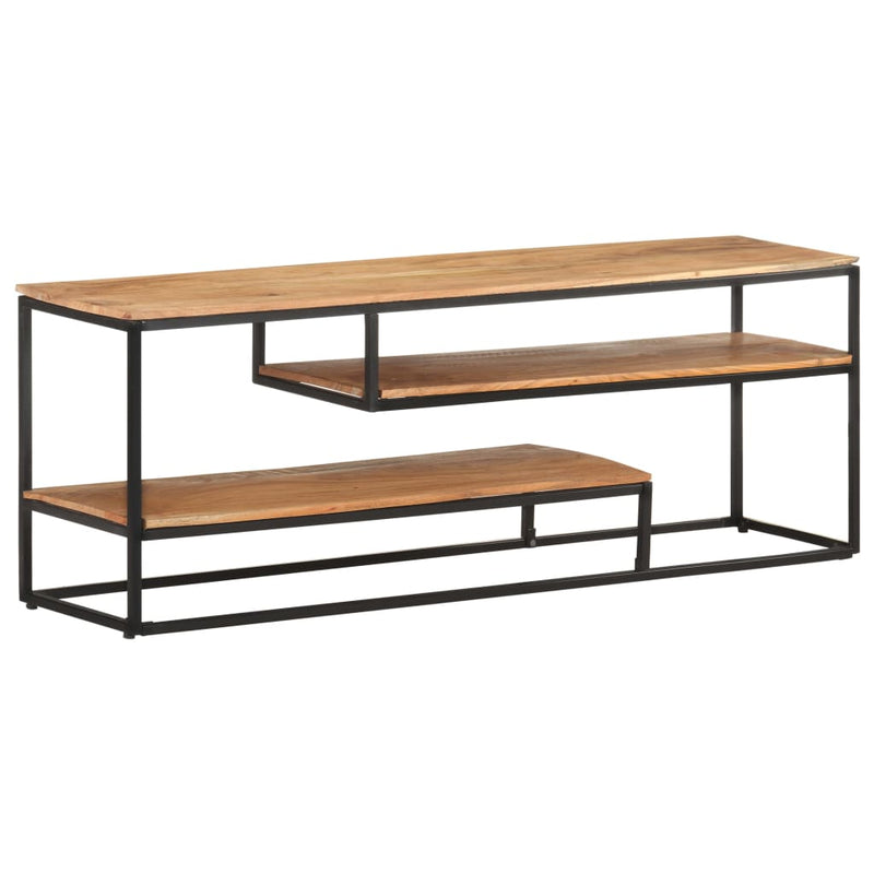 vidaXL TV Cabinet 130x30x45 cm Solid Acacia Wood