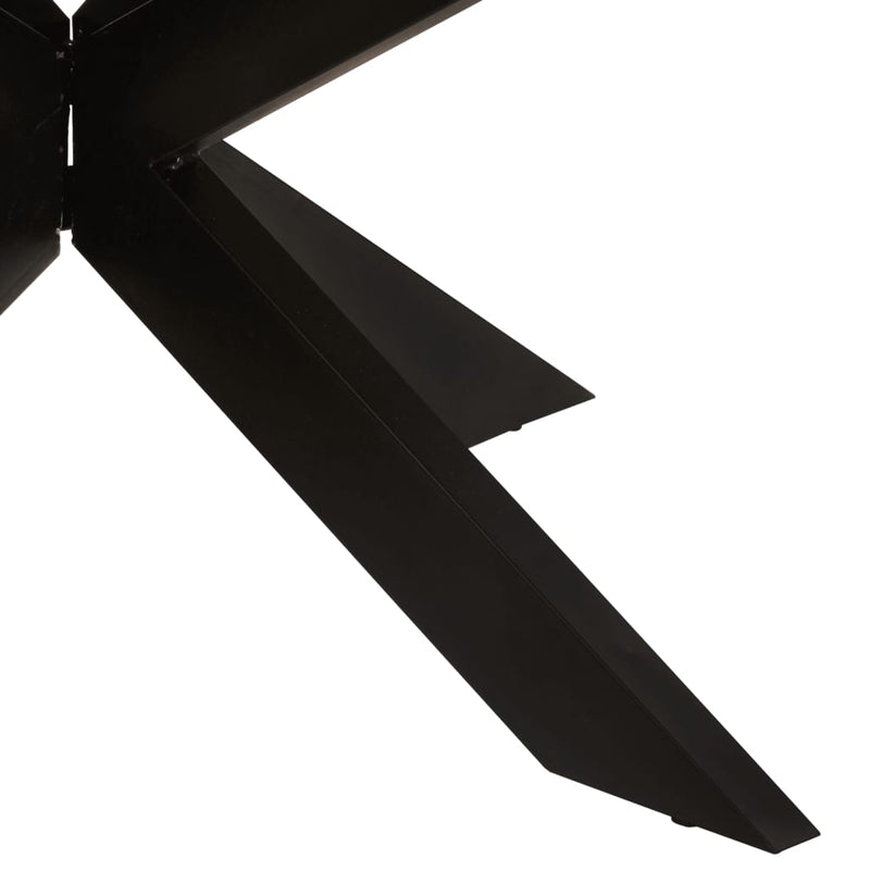 vidaXL Dining Table Round 175x75 cm Rough Mango Wood